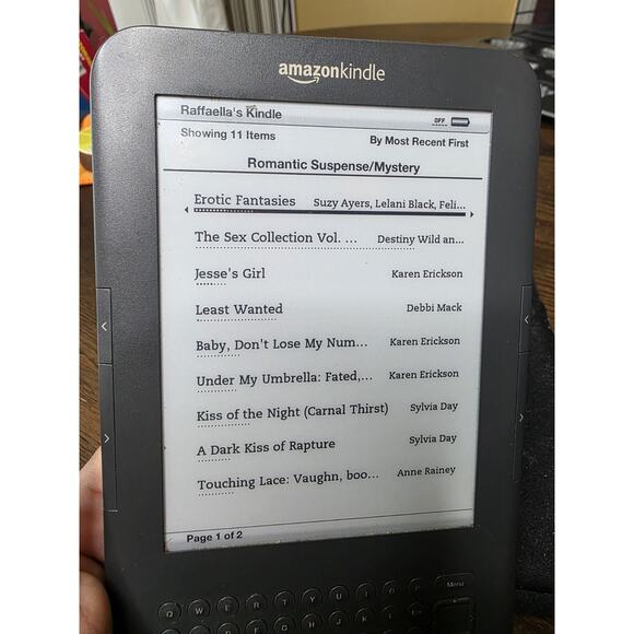 Amazon Kindle Keyboard 3, Wi-Fi, 6" 4GB, D00901 3rd Generation 85 Books - Picture 15 of 16